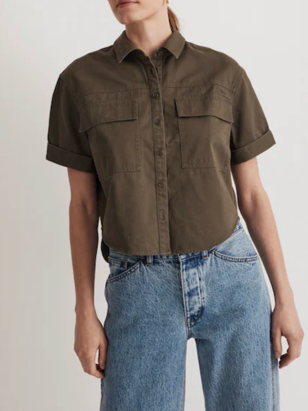 Madewell Utility Button-Up Shirt in (Re)generative Chino